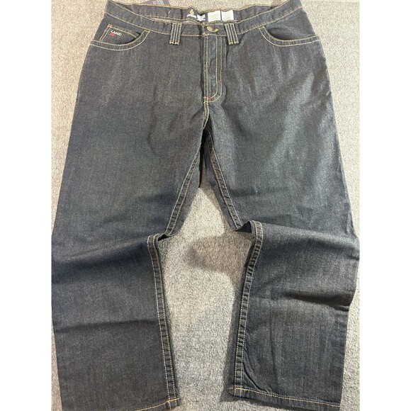 NEW Lapco Men’s Sz 44x30 FR Flame Resistant Modern Workwear Blue Jeans Dark Wash - Picture 5 of 11
